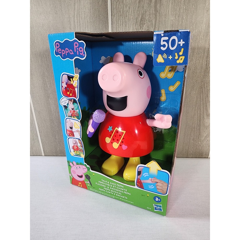 Hasbro Peppa Pig Talk & Sing Peppa Kids 11in Pink Musical Interactive Toy NEW